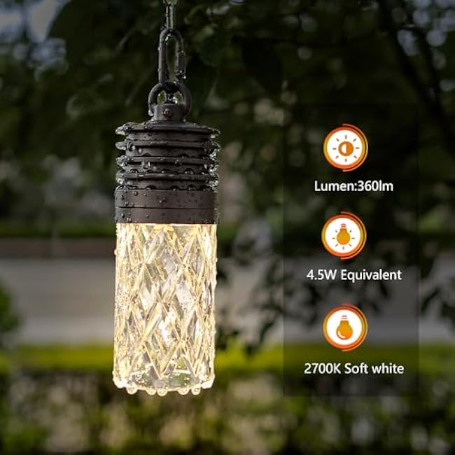 Hanging Lights Outdoor Pendant Lights 4.5W 2700K ORB Finish