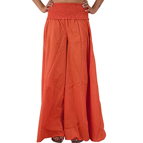 Skirts & Scarves Women's Cotton Long Plazzo Pant/Trouser. Red