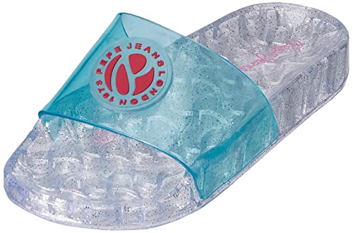 Pepe Jeans London Insignia Wave, Chanclas, 537turquesa, 32 EU Cover
