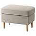 Produktbild IKEA ASIA STRANDMON Fußhocker Skiftebo hellbeige