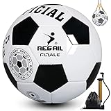 【Revestimiento a prueba de explosiones】: El uso de una bolsa de aire de butilo y una envoltura de nailon dentro del balón de fútbol puede proporcionar una buena hermeticidad, cuero engrosado resistente al desgaste, tecnología de costura apretada, el espacio entre las pieles del balón es más apretado, manteniendo la forma de manera efectiva y cintura del balón de fútbol.