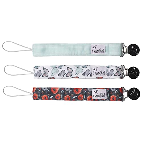 Image of Binky Clip 3 Pack Set Dot by Copper Pearl