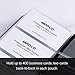 MROCO Business Card Organizer Book Business Card Holder Book, Pu Leather Business Credit Card Holder Book for Men, Name Card Holder Book Slim Wallet Card Holder for Men, Capacity: 400 Cards, Black