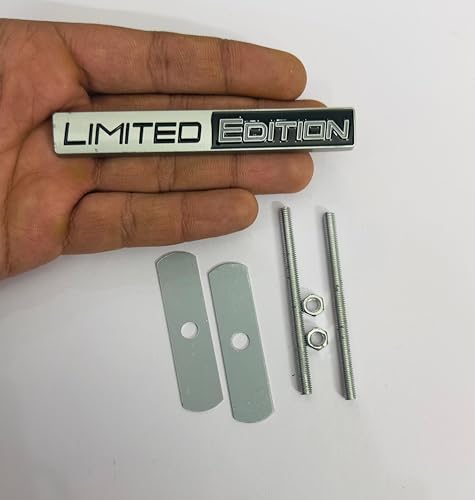 Image of Emblems for Car & Bike Metal Lo.go and Grill Me.tal Lo.go, Auto Accessories for Car Emblem 3D Badge Auto Racing Sport Sticker Grand Tourer Decal. (Silver Black Grill Limited Edition)