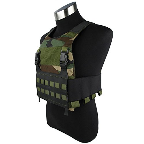 Amazon | TMC FCSK プレートキャリアー ウッドランド迷彩 | サバイバル