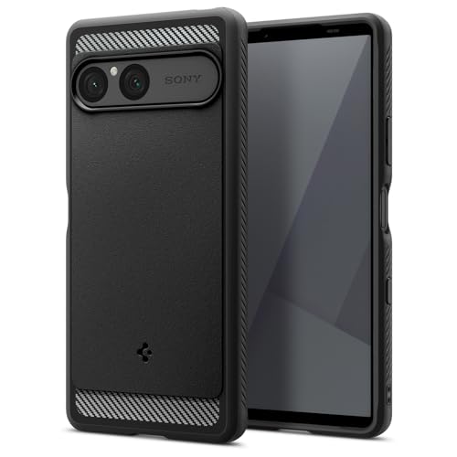Spigen Rugged Armor Coque Compatible avec Sony Xperia 10 VII - Noir Mat