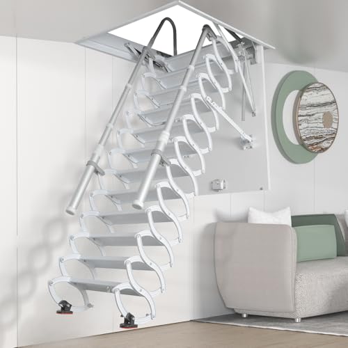 12 Steps Ceiling Mounted Ladder