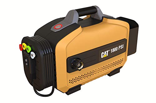 Image of CAT Electric Pressure Washer - 1800 PSI 2.0 GPM with high Pressure Hose, Quick Release Gun, Nozzle Lance, Water Pressure Washers Foam Cannon, Power Wash Your Home Patio, Fence, Driveway & RV
