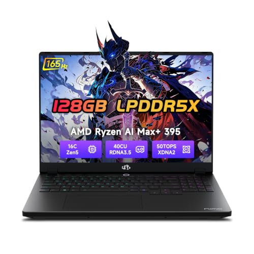 Image of NIMO 16 inch Linux AI Laptop, AMD Ryzen Max+ 395 128GB LPDDR5x 8TB SSD