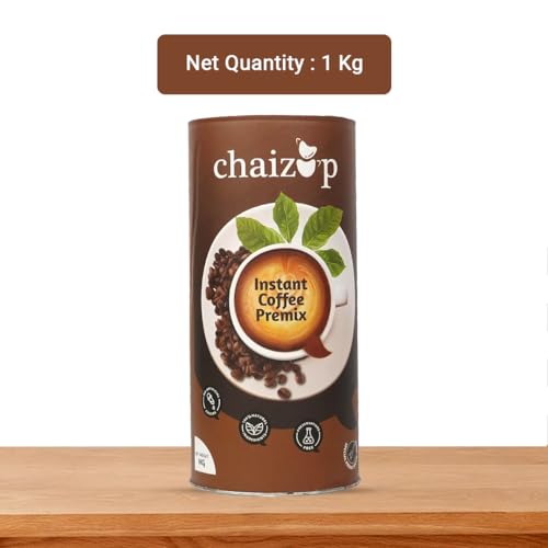 Image of Chaizup Premium 1 Min Instant Coffee Premix - 1kg Can | Regular Coffee Flavours | Approx. 72 Servings | 1kg