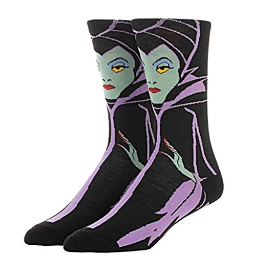 Maleficent Evil Female Villain Character Unisex Crew Socks