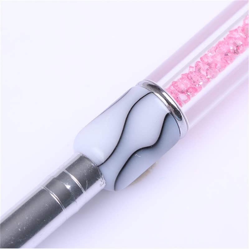 SLSFJLKJ Gel Pinsel Liner Malerei Stift Acryl Zeichnung for Nägel Gradienten Strass Griff Nail Art Werkzeug – Bild 3