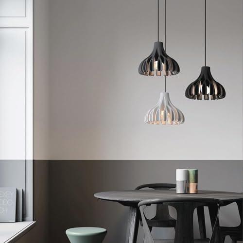 Lustre industriel en resine creative plafonnier encastre gris elegence