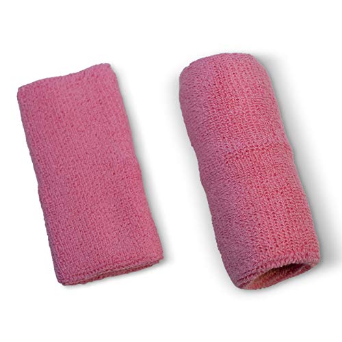 Image of US Glove Sweat Bands for Wrists, Sports Wristbands for Men & Women, Athletic Hand Bands for Tennis, Gymnastics, Basketball, Volleyball, Baseball, Football or Gym Sport, 2-pc Cotton Arm Sweatbands 4.5 inch