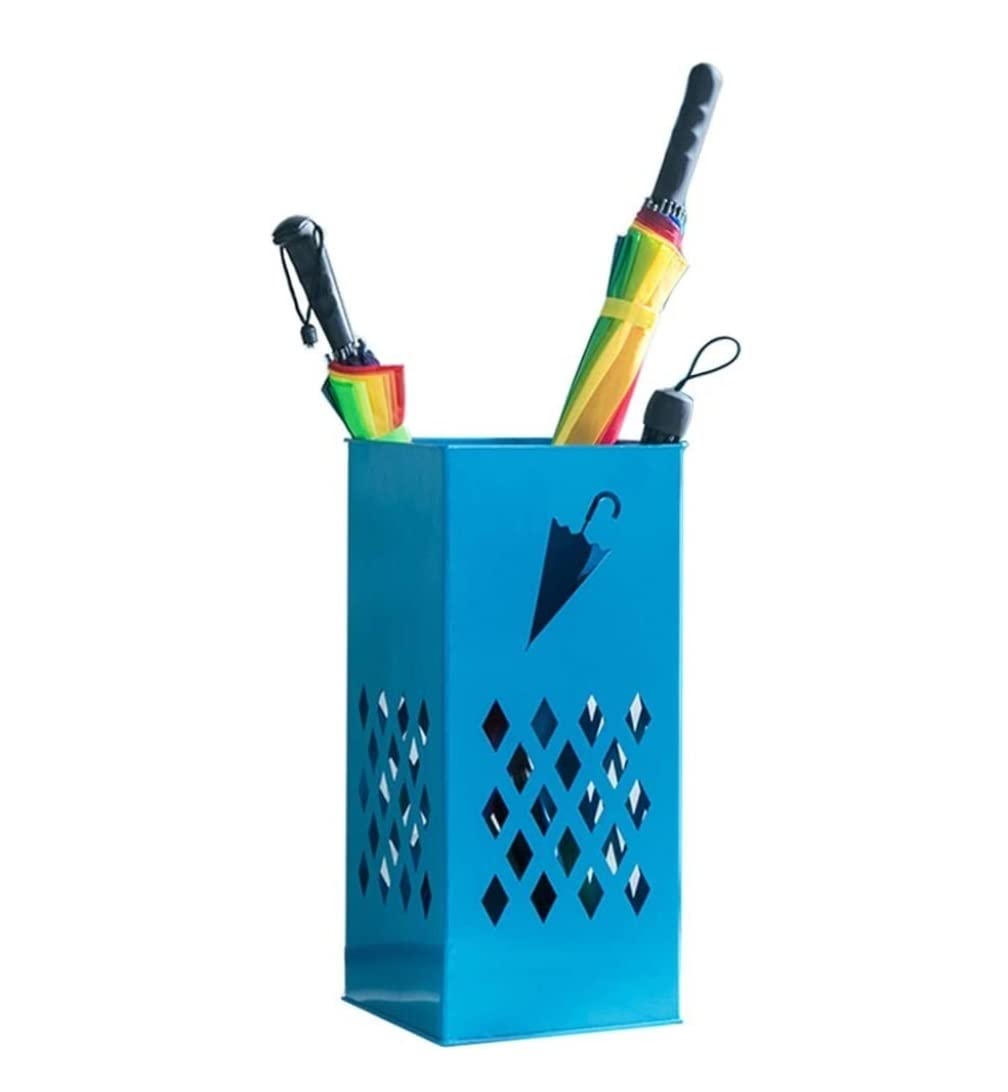 Support de parapluie autoportant en métal avec bac de récupération d'eau