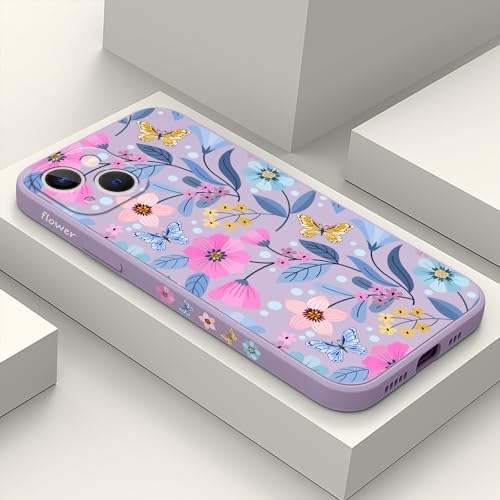 Coque iPhone 13 violet fleur pour sublimer votre style