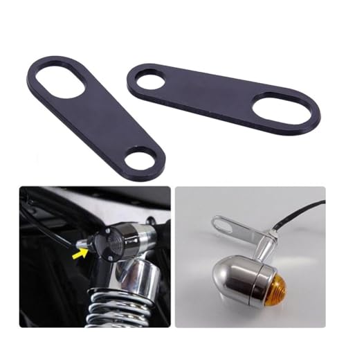 Soporte de montaje para intermitentes de moto en aluminio 4