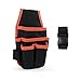 TMHX Ceinture porte-outils, Porte-outil de Ceinture Réglable, Sacoche porte outils, Sac à Outils avec Ceinture, sac de ceinture à outils de menuisier pour électricien de jardin domestique - rouge