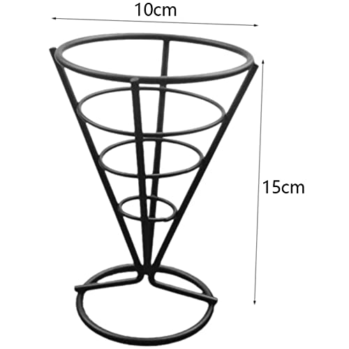 Cesta para freír de metal con soporte para patatas fritas y aperitivos (Pack de 6 unidades) 8