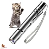 Laser Pointer Cat Toy – USB-Rechargeable, 5 Fun Patterns, UV & Infrared Modes, Safe Play for Cats,Interactive Multi-Use Pet Toy