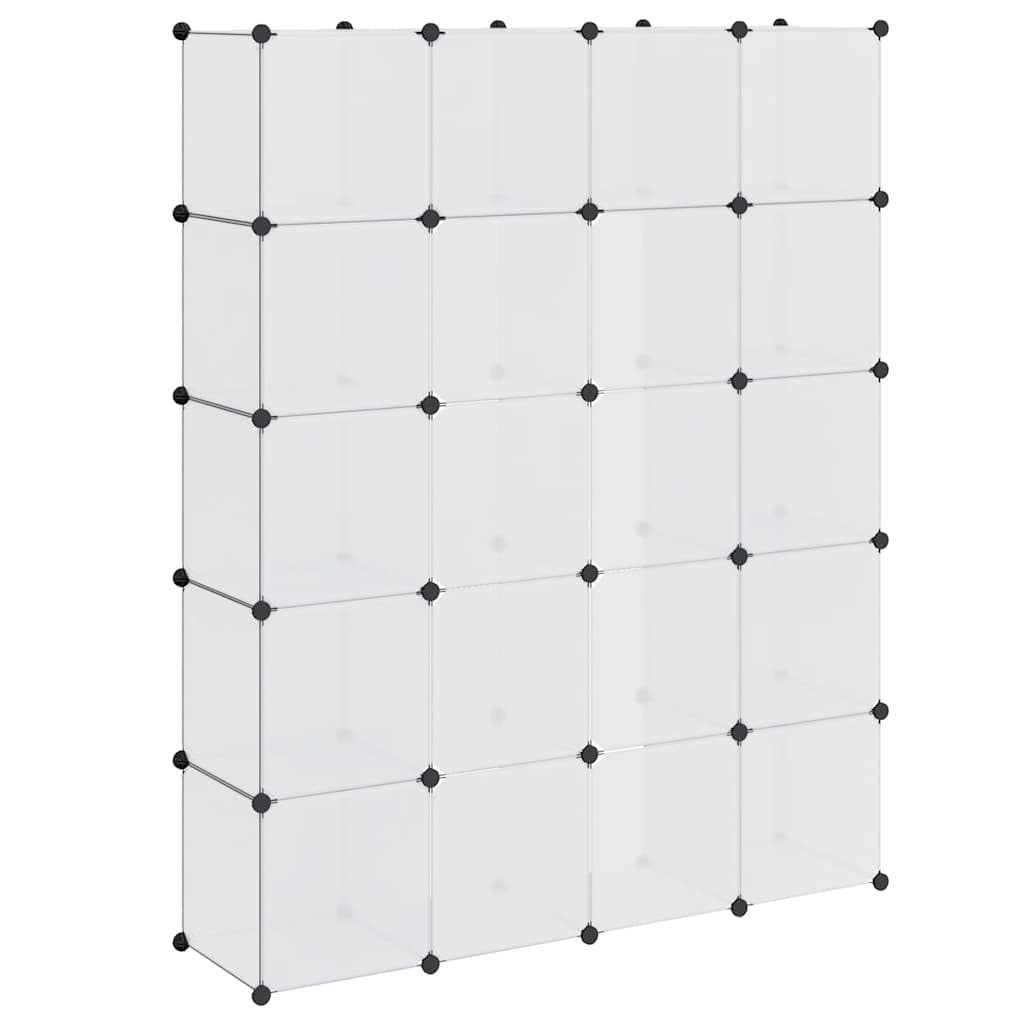 Modułowa biała szafa na ubrania z 14 przegródkami, 37 x 146 x 180,5 cm, uniwersalna przestrzeń do przechowywania do sypialni, korytarza, pokoju dziecięcego, proste przechowywanie z szufladami