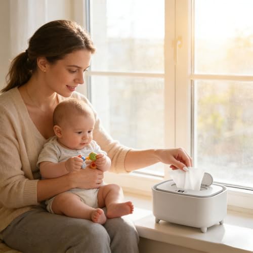 Calentador de bebé de diseño versátil con monitor digital integrado 5