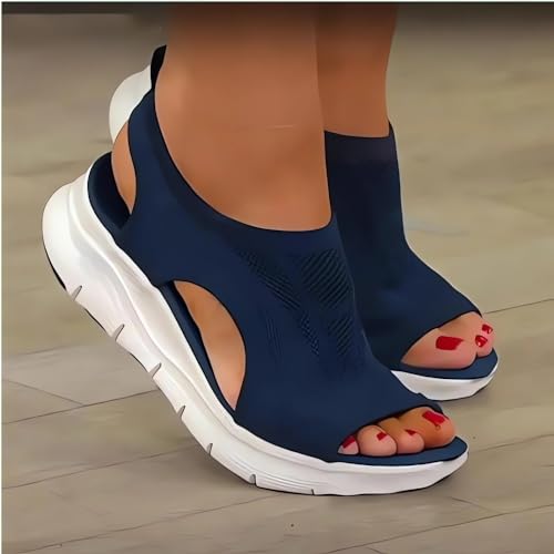 Women's Breathable Orthopedic Sandals, 2024 New Soft Shoes Go Walking Slip on Diabetic Foam Shoes, Arch Support Shoes for Women Wide Width3