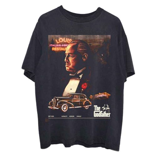 T-shirt sketch Le Parrain noir anti-déformation pour look homme élégant