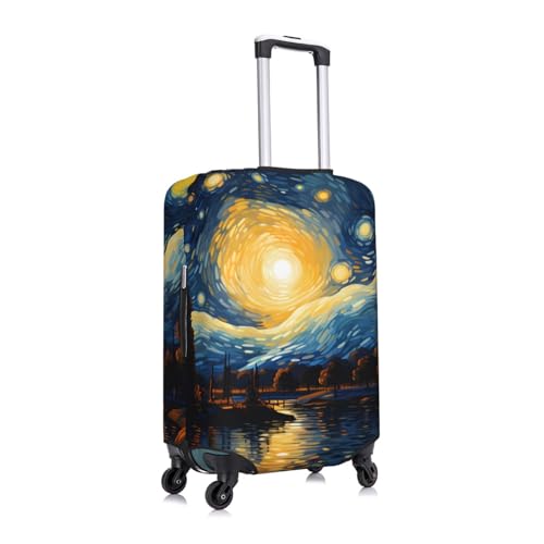 Starry Sky Luggage covers for Suitcase Space Night Moon Travel Luggage Cover Suitcase Protector Washable Suitcase Cover Anti Scratch Dirt Covers Fit 18-21 inch3