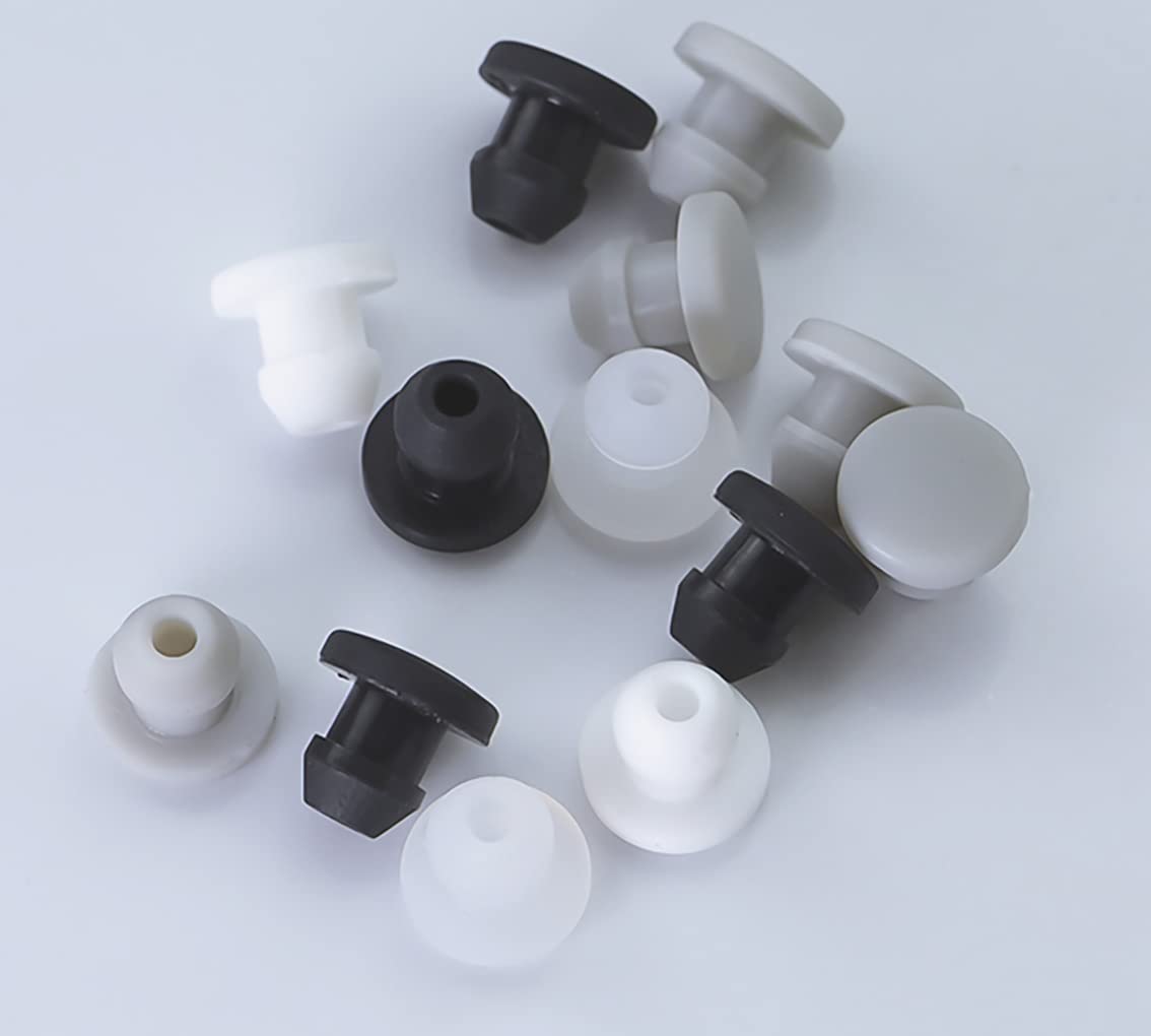 Tapones de goma, Tapones de silicona for orificios (1/5/10/20/24 unidades, 4,5-50,6 mm, tipo T, tapa tapón, junta a presión, tapas extremo, sellado)(2pcs,7.5Mm)