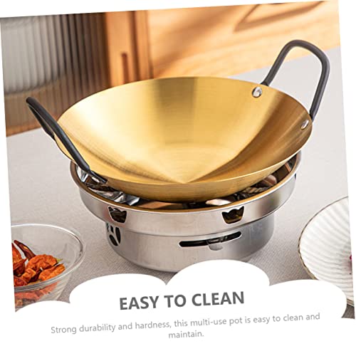 Wok de Acero Inoxidable para Cocción Hogareña 24 cm miniatura 4