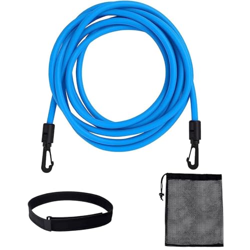 Schwimmgurt für Pool,3 Meter Schwimmtrainer Gürtel,Schwimmwiderstand Gürtel,Schwimmhilfe Gurtel,Schwimmgurt Schwimmtrain...