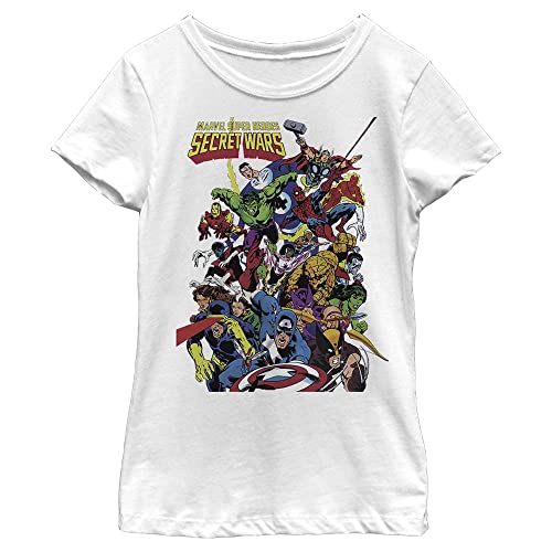 T-shirt Marvel Secret Wars pour fille en coton blanc taille M