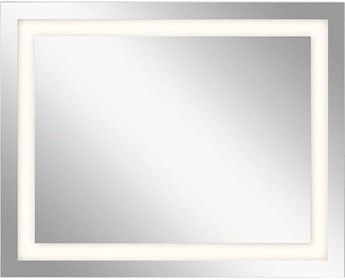 Kichler Elan Signature - Espejo retroiluminado LED en cromo, 32" x 40"