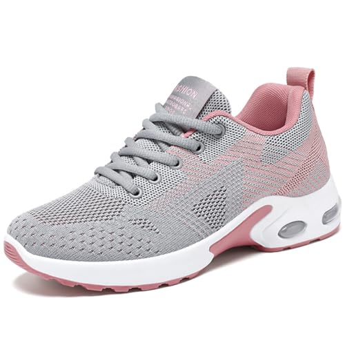 WOWEI Basket Femme Chaussures de Sport Running Sneaker...