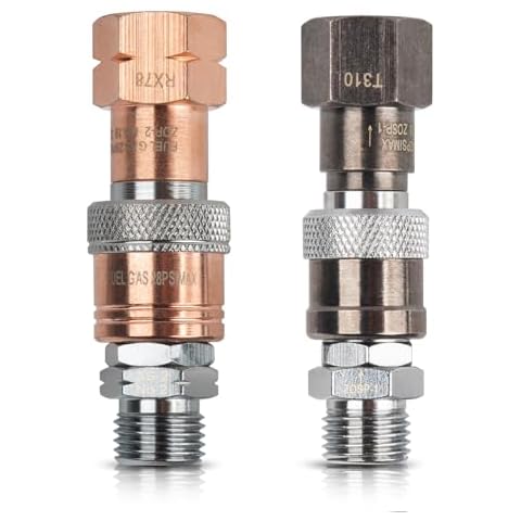 Cutting torch quick connect fittings | Oxy acetylene quick connect fittings | Oxy Fuel Quick Connect Coupler Set Cover