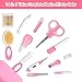 Baby Grooming Kit，Infant Safety Care Setwith Hair Brush Comb Nail Clipper Nasal Aspirator, Baby Essentials Kit for Newborn Girls Boys (14 PC-Pink Kit)