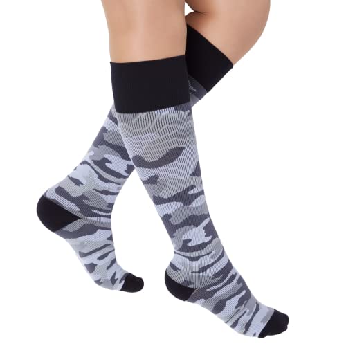Image of Rejuva Camo 15-20 mmHg Knee High Compression Socks for Women & Men