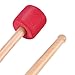 Canomo Bass Drum Mallets Sticks Red Foam Mallet with Wood Handle for Percussion Bass Drum, 13 Inch