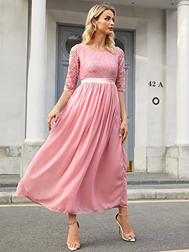 Auxo Maxi-jurk voor dames, lange avondjurk, feestelijk, cocktail, herfstjurk, elegante bruiloftsjurk - Image 3
