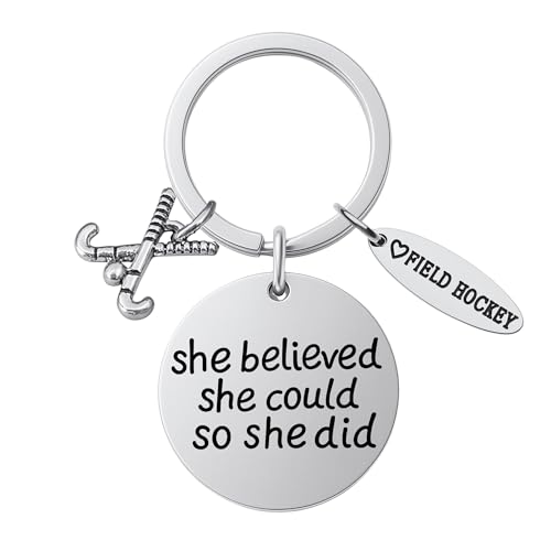 Sportybella Feldhockey-Schlüsselanhänger, Schmuck,