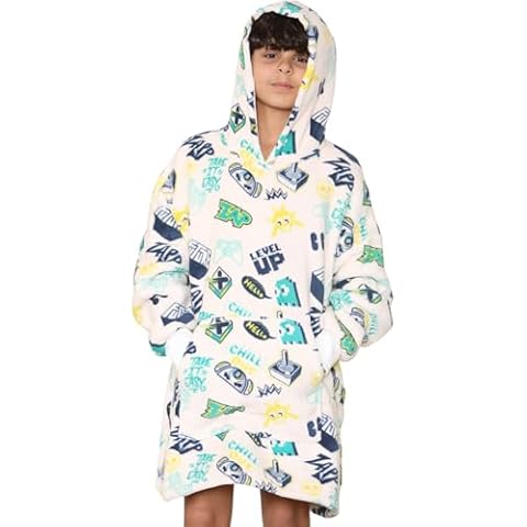 A2Z 4 Kids Girls Boys Oversized Hoodie Snuggle Plush Sherpa Fleece Lining Cover