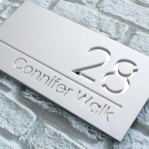 Numéros d'adresse pour maison et plaque extérieure de rue design