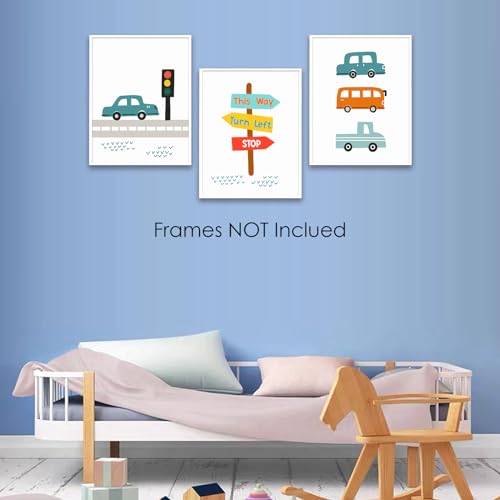Siumeili FY0217 6 Pcs Transportation Wall Art Car Nursery Decor Boys Room Wall Decor thumb #3