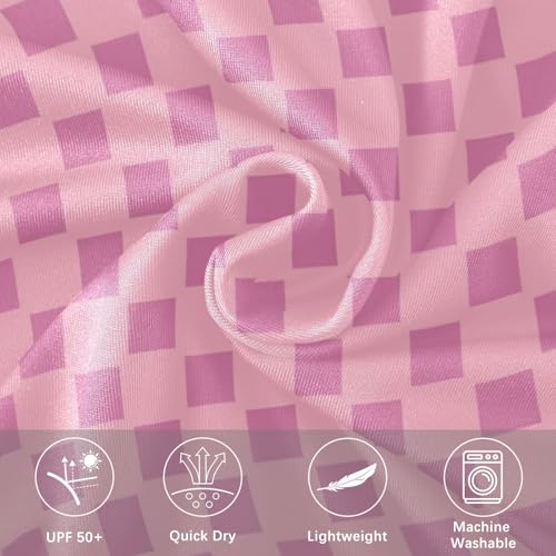 Buffalo Plaid Long Sleeves UPF 50+ Loose Crew Neck Loose Sun Protection Long Sleeve Summer 6