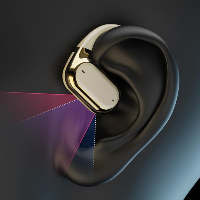 Air Conduction Does not Enter The Ear Sports Headphones (Beige)