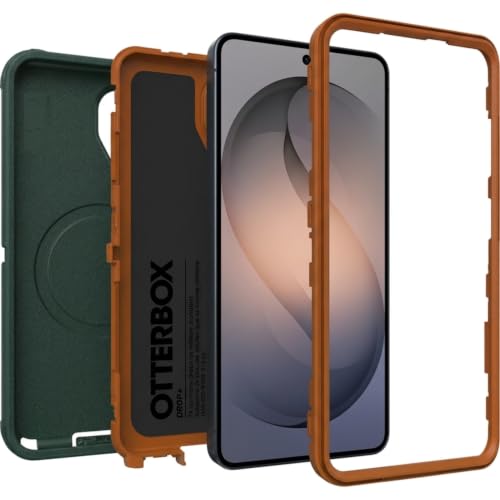Image of OtterBox Samsung Galaxy S26 (Only) - Defender Series Case - Green Intrigue - Tough - Rugged & Durable - Samsung Galaxy Phone Case with Magnets