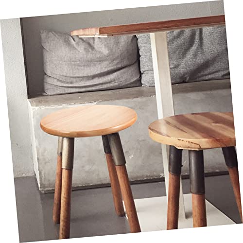 Tabouret de bar robuste en bois massif pour la cantine - 3