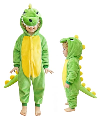 cuteDIY Dinosaurier Kostüm Kinder Dino Kostüme Für Kinder Dinokostüm Faschingskostüm 98 104