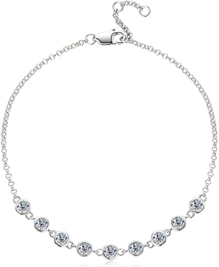 14K Gold 1ct Diamond Bracelets for Women with Lobster buckle(VS~VVS,D-Color)